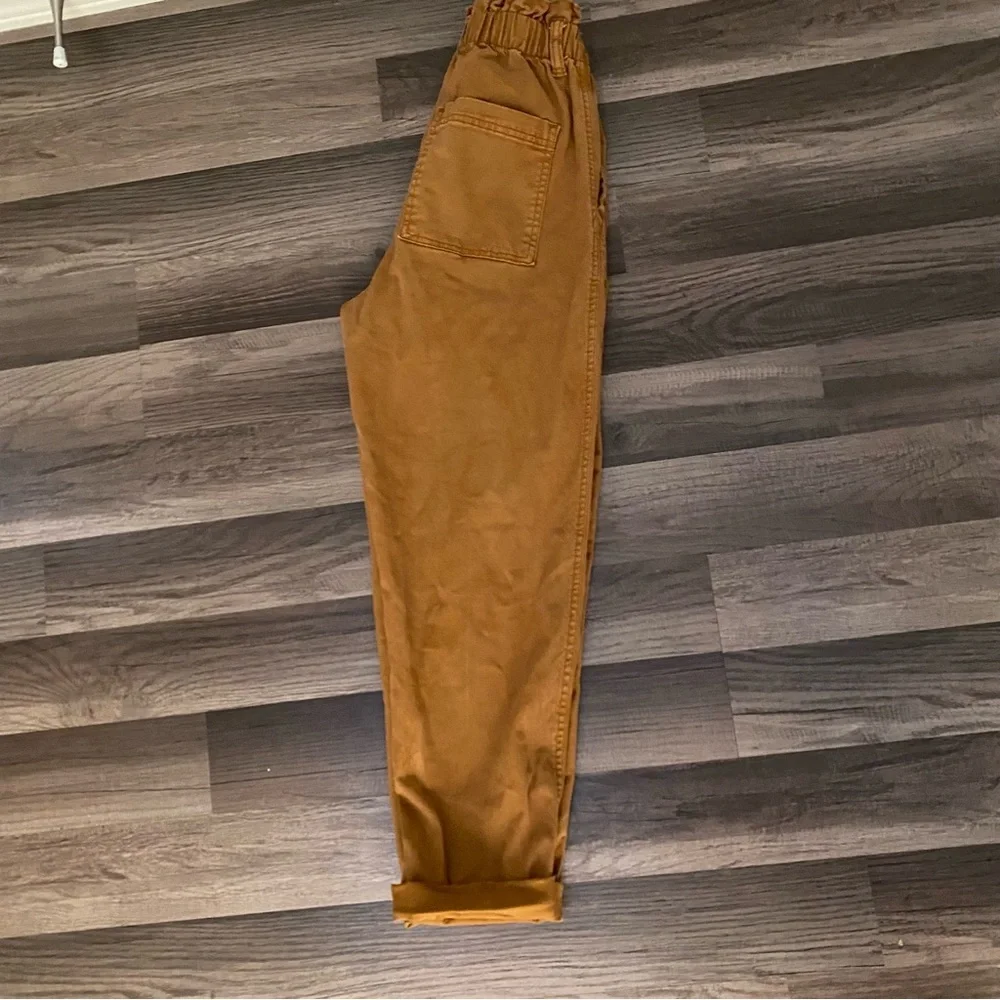 Stylish Brown High-Waisted Pants - Picture 3 of 7